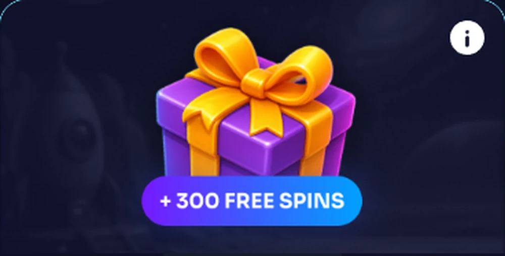 Kometa: +300 free spins в окне выбора приветственного бонуса